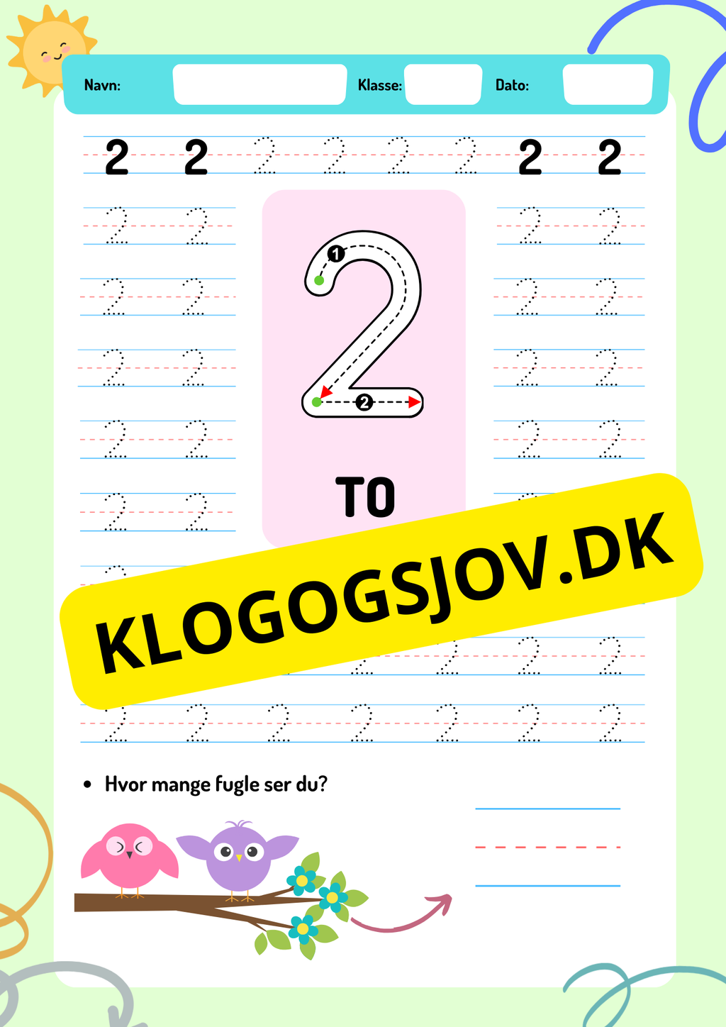 Vi lærer tall – 0–9