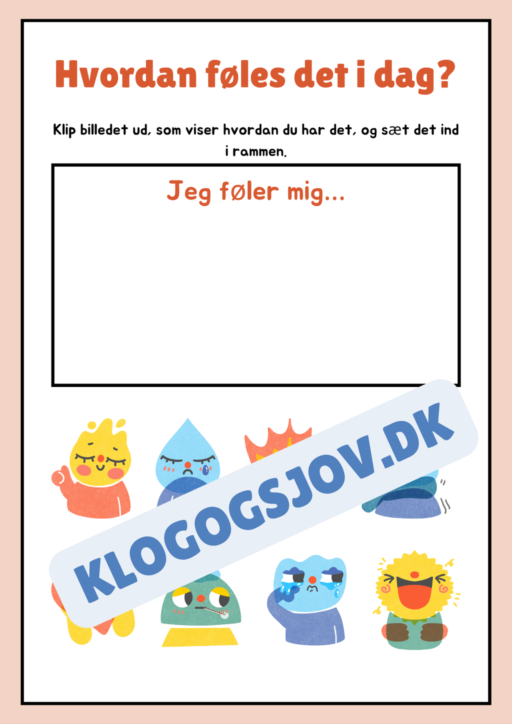 Tilbage til skolen - hæfte- Back to school