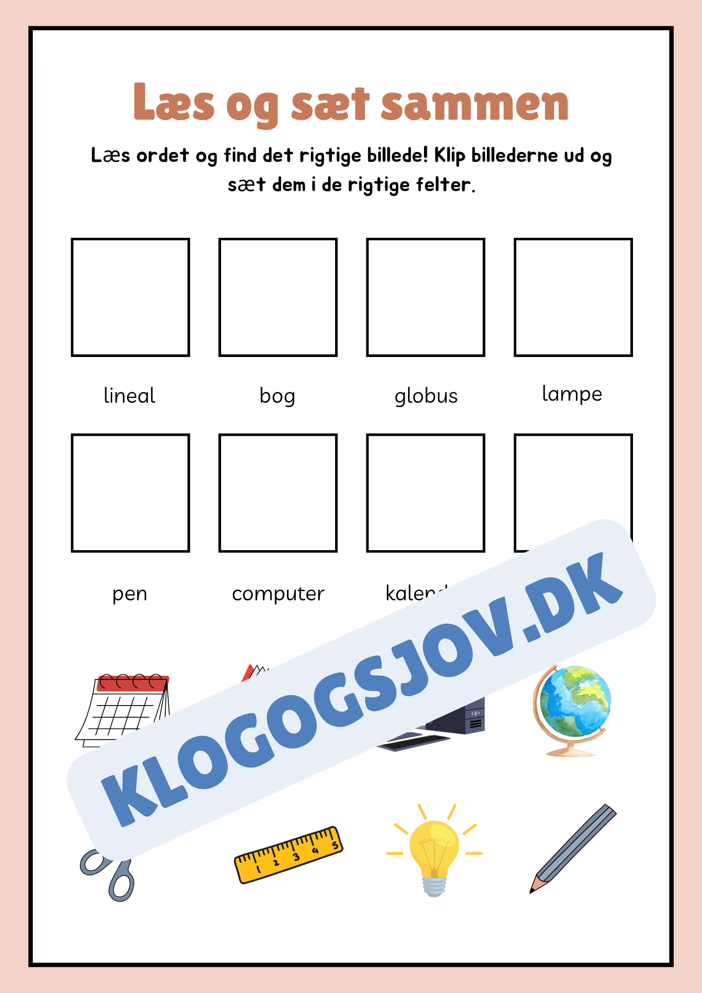 Tilbage til skolen - hæfte- Back to school